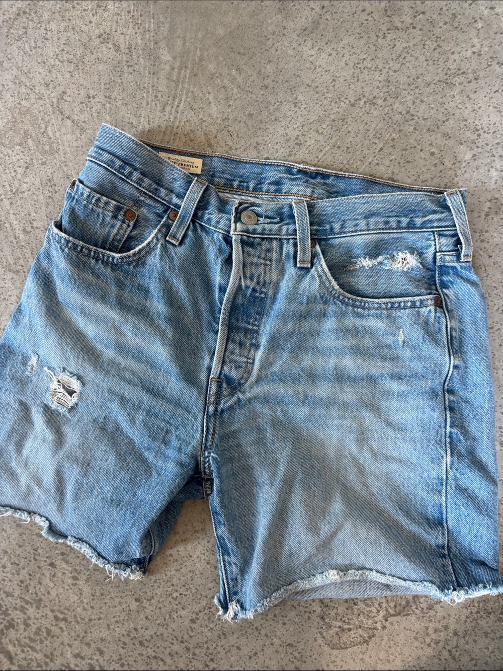 Levi’s 501 Classic Light Blue Denim Women’s Jeans Shorts